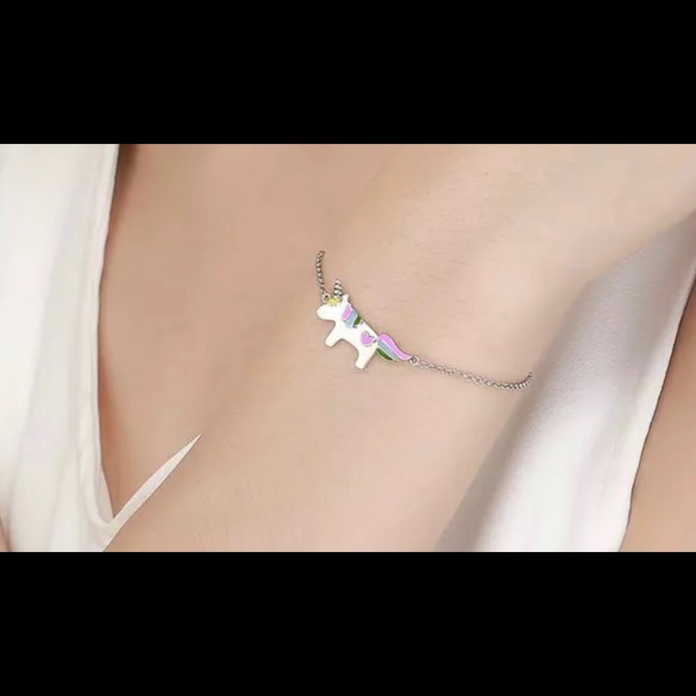 Sterling Silver Unicorn Bracelet